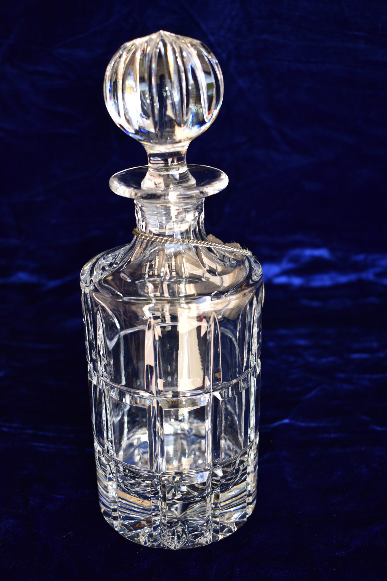 Vintage Towle Cut Lead Crystal Glass Decanter Scotch Bottle Etsy