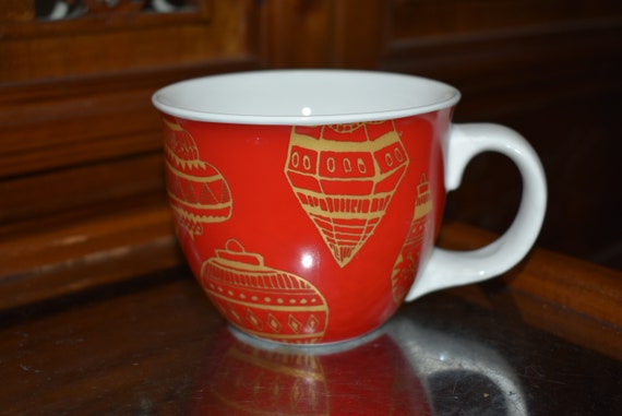 Starbucks 14 oz Ceramic Holiday Travel Coffee Mugs Lot of 2