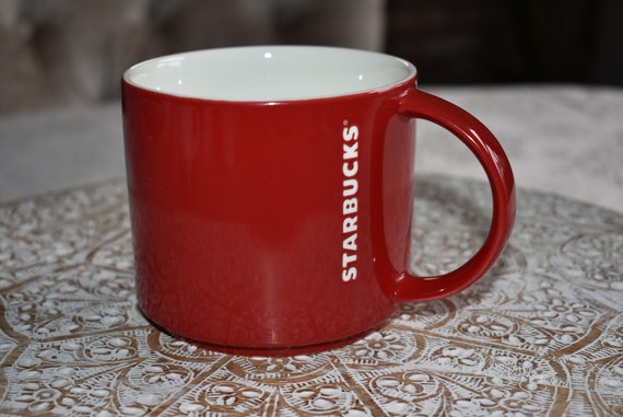 Starbucks Red White Embossed Bone China Coffee Tea Mug 14 Oz, Starbucks  Retro Coffee Mug, Starbucks Label,starbucks Coffee,starbucks,mermaid 