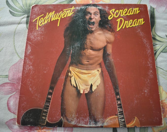 Ted Nugent - Scream Dream, Vintage 1980 Vinyl Record Album, Rock and Roll, FE 36404, Hard Rock