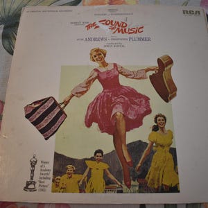 The Sound of Music Original Soundtrack RCA Victor (LSOD-2005) Record Vinyl 1965, Julie Andrews, Christopher Plummer, Musical