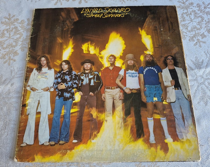 Vintage Lynyrd Skynyrd – Street Survivors MCA 3029, Vinyl Record LP Album, Southern Rock, Ronnie Van Zant, Gary Rossington, Steve Gaines