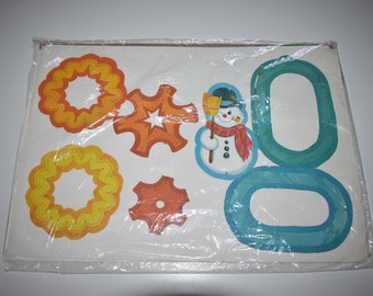 Vintage 1970's Trim a Tree Ornament Kit w/ Magazine article it was ordered from. Vintage Paper Christmas Tree Ornaments New Old Stock