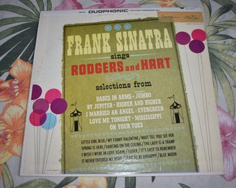 Vintage Frank Sinatra – Sings Rodgers And Hart Vinyl 33 LP Pop Music Vintage Vinyl Record Album Stereo 1963,Pop Music,Frank Sinatra,Rat Pack