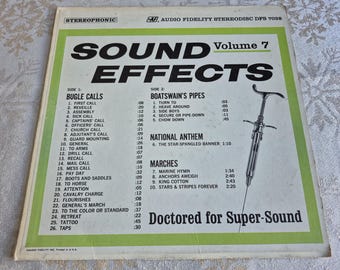 Vintage 1964 Audio Fidelity Sound Effects, Volume 7, 12" Vintage Vinyl Record Album LP, DFS 7038