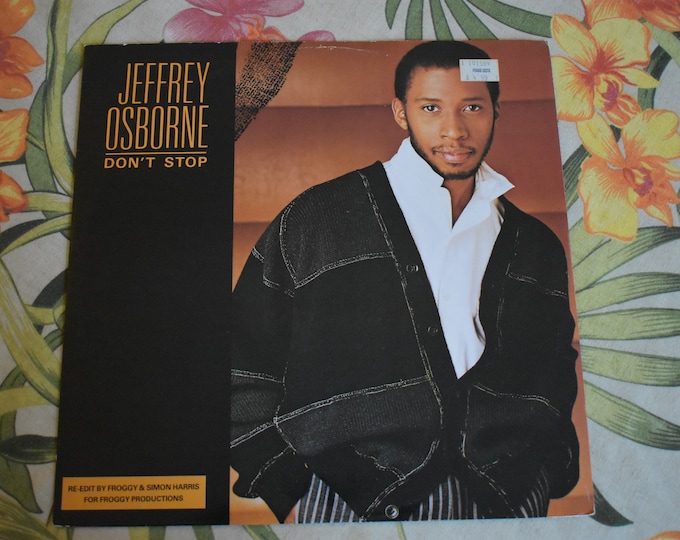 Vintage 1984 Jeffrey Osborne – Don't Stop Vinyl Record Single 45rpm, AMY-222, Electronic, Jazzdance, Disco, Jeffrey Osborne Music