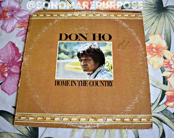 Don Ho PROMO Home In The Country 1974 Folk/Country Vintage Vinyl Cut Corner, RARE Vintage Record,Vintage Hawaii, Hawaiian, Hawaii, Pineapple