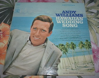 Vintage Andy Williams – Hawaiian Wedding Song, RARE Vintage Record, Vintage Hawaii, Hawaii, Pineapple, Tiki Style Album, CL 2323