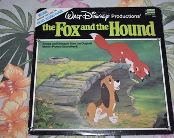 Vintage 1981 The Fox And The Hound Disney Picture Vinyl Record 3823, Walt Disney's Disney's  Vintage Record, Children's Record