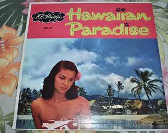 Vintage 101 Strings – In A Hawaiian Paradise - 1961 - Somerset SF-12800, RARE Vintage Record, Vintage Hawaii, Record Tiki Style SF-12800