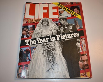 Vintage 1981 LIFE Magazine Special Issue 1981, The Year in Pictures, Reagan, Princess Diane, Vintage LIFE Magazine