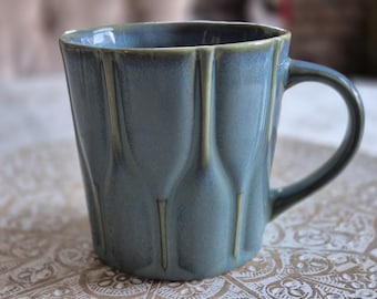 Starbucks New Bone China Blue/Green Sculpted Coffee Tea Mug 16 oz, Starbucks Retro Coffee Mug, Starbucks Label, Starbucks Coffee, Mermaid