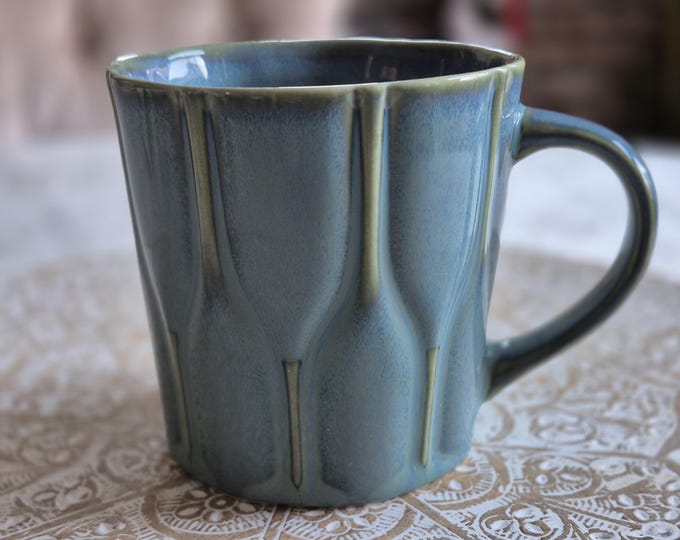 Starbucks New Bone China Blue/Green Sculpted Coffee Tea Mug 16 oz, Starbucks Retro Coffee Mug, Starbucks Label, Starbucks Coffee, Mermaid