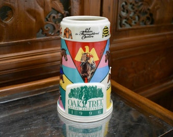 1996 Oak Tree Racing Association Santa Anita Park Beer Stein Mug Vintage Limited Edition