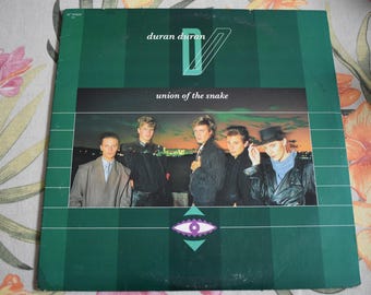 Vintage 1983 Duran Duran – Union Of The Snake Vinyl Record, Capitol Records – 8567, Vinyl Record, Rock Record, Rock and Roll Vinyl, New Wave
