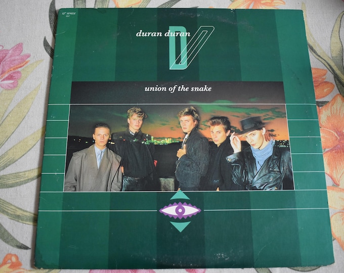 Vintage 1983 Duran Duran – Union Of The Snake Vinyl Record, Capitol Records – 8567, Vinyl Record, Rock Record, Rock and Roll Vinyl, New Wave