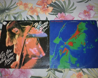 Pat Travers Lot of 2 Vintage – Radio Active & Live! Go For What You Know Vintage Vinyl Record PD-1-6313, Pat Travers,Pat Travers 1980s Music