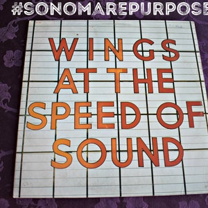 Paul McCartney & Wings at The Speed Of Sound Stereo LP Album Vintage Record 1976, Rock Record, Rock and Roll Vinyl. Paul McCartney Band