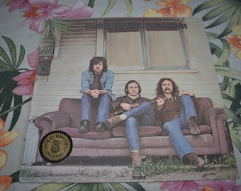 Crosby, Stills, Nash - Crosby, Stills & Nash Rock Record lp original vinyl album, Vintage Record Album Record, David Crosby SD 8229
