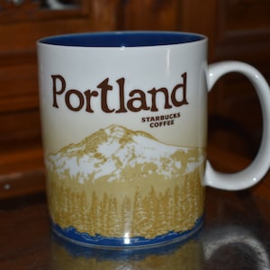 Starbucks Portland Oregon Location Coffee Tea Mug 16oz, Starbucks Retro Coffee Mug, Starbucks Label, Starbucks Coffee, Starbucks, Mermaid