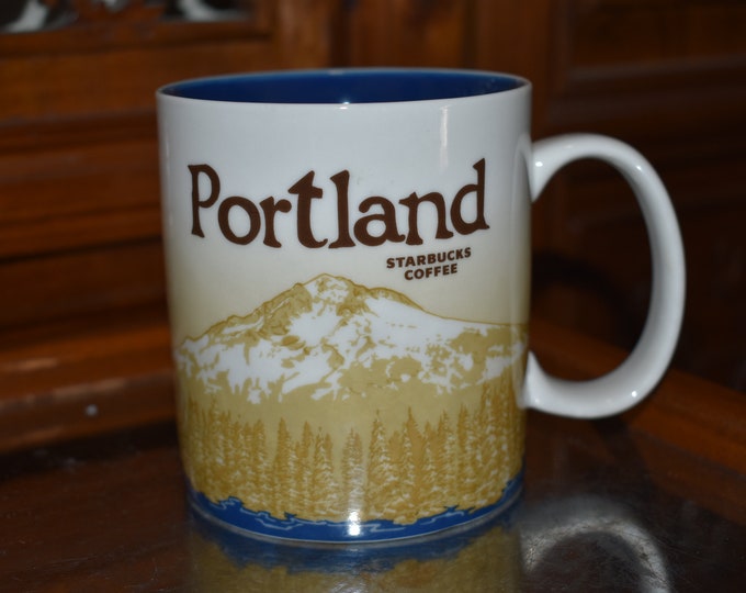 Starbucks Portland Oregon Location Coffee Tea Mug 16oz, Starbucks Retro Coffee Mug, Starbucks Label, Starbucks Coffee, Starbucks, Mermaid
