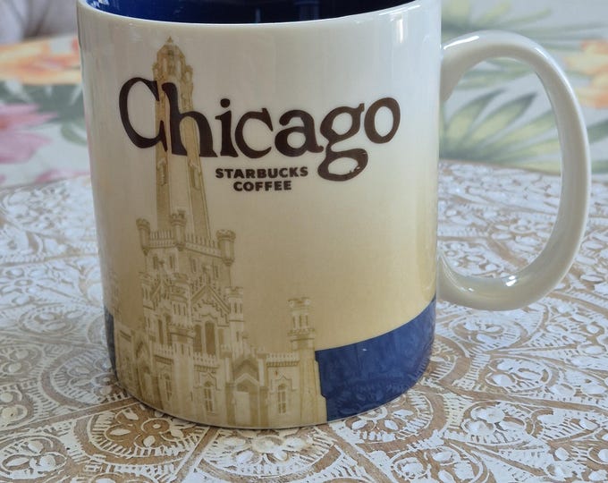 Starbucks Chicago Illinois Collector Series Location Coffee Tea Mug 16oz, Starbucks Coffee Mug, Starbucks Label, Starbucks Coffee, Starbucks