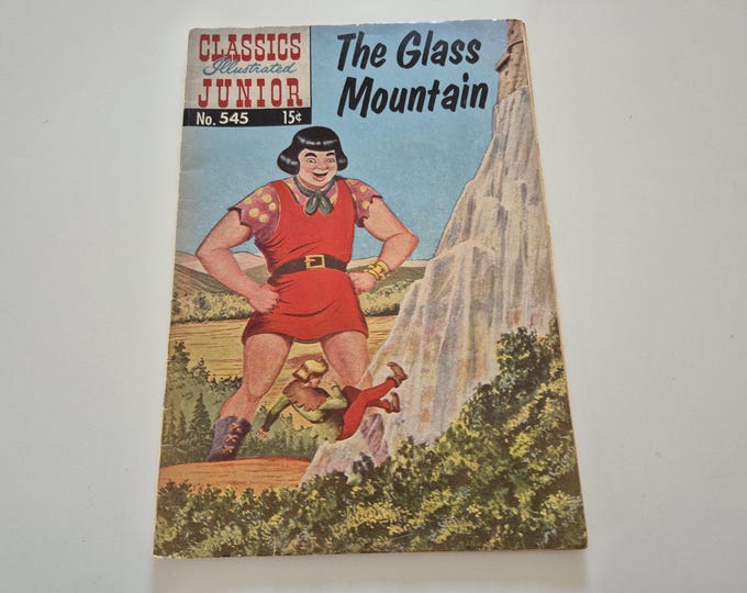 Vintage 1957 Classics Illustrated Juniors No 545 The Glass Mountain, Famous Authors LTD, Comic Book Classics, Comics, World of Fairy Tales