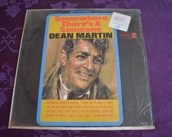 Dean Martin Somewhere There's A Someone Vinyl 33 LP Pop Music Vintage Vinyl Record Album Stereo 1966,Dean Martin,Rat Pack Music,RS-6201,Dean