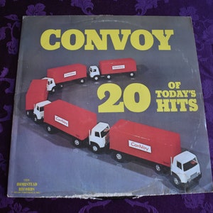 Vintage Unknown Artist, Convoy 20 of todays hits 1975 Album Record, Folk Record, Country Record, Vinyl Record
