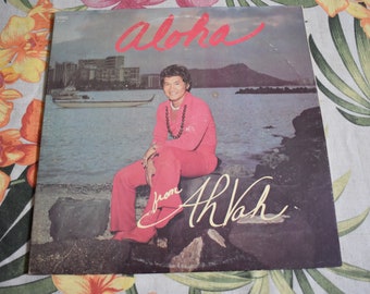 Signed/Autographed AhVah - Aloha From AhVah - AhVah Records ARS 6166 LP RARE Vintage Record, Vintage Hawaii, Hawaii,Pineapple,Hawaiian Vinyl