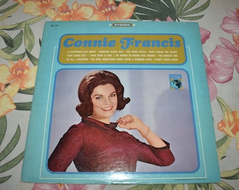 Vintage Connie Francis – Connie Francis Pop (1964) Metro MS-519 Vinyl LP Record, Connie Frances Pop Vinyl Record Music