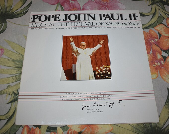 Vintage Pope John Paul II – Sings At The Festival Of Sacrosong INF 9899