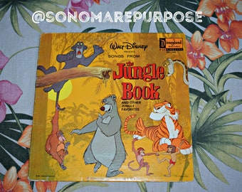 Walt Disney's Songs From the Jungle Book STER-1304 Vinyl Record LP Vintage 1967, Vintage Record, Childrens Record, Kids Record, Walt Disney