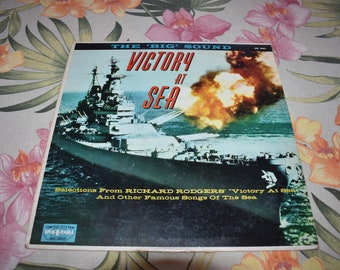 Victory At Sea Robert Russell Bennett, Richard Rodgers Great Condition, RARE Vintage Record, Vintage Hawaii, Hawaiian, Hawaii, MK 3082
