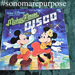 Walt Disney&#39;s Disney&#39;s  Mickey Mouse Disco Vinyl Record Album 1979, Vintage Record, Childrens Record, Kids Record, Kids Music