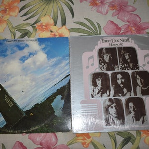 2 Three Dog Night Vintage Vinyl LP Records,Naturally DSX50088 & Harmony DSX50108 Vinyl Record Albums 1970&#39;s, Vinyl Record Album Record