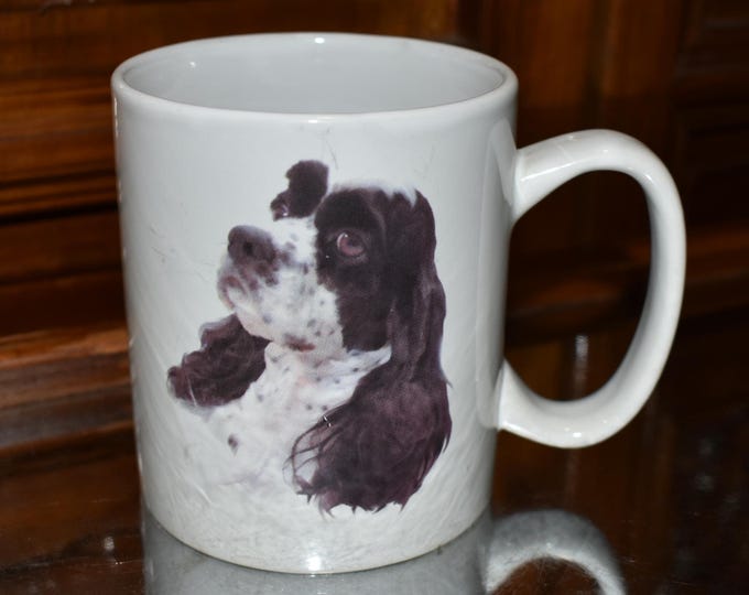 Vintage Cocker Spaniel Dog / Puppy Ceramic Coffee Tea Mug, Dog Coffee Mug, Dog Lover, Puppy Lover, Dog, Puppy