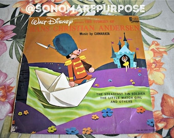 Walt Disney Presents The Stories Of Hans Christian Andersen DQ-1276, Vintage Record, Children's Record, Kids Record, Disneyland