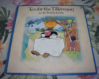 Vintage Cat Stevens Tea For The Tillerman Vinyl LP Record Folk Classic Rock Album Vintage Vinyl, Cat Stevens Music, Tea For The Tillerman