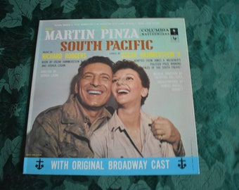 Vintage Mary Martin, Ezio Pinza, Richard Rodgers, Oscar Hammerstein II With Original Broadway Cast* – South Pacific, Near Mint, Vinyl Record