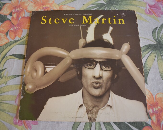 Steve Martin – Lets get Small, Vintage Vinyl Comedy Record BSK 3090, Saturday Night Live Comedian, Steve Martin Musician and Comedian