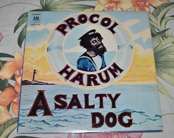 Vintage Procol Harum – A Salty Dog Prog Rock Vinyl Record LP Album SP 4179, Vintage Record, Rock Record,Rock and Roll Vinyl,Psychedelic Rock