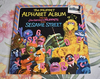 Vintage Sesame Street – The Muppet Alphabet Album,Kermit the Frog,Miss Piggy,Muppets,Sesame Street Jim Henson,Sesame Street Muppets,CC 25503