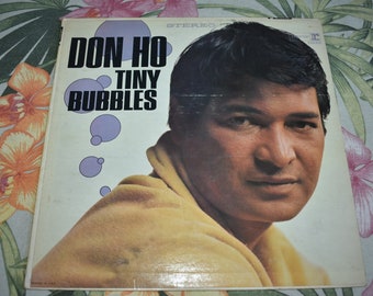 Don Ho - Tiny Bubbles Vintage Original Hawaiian Vinyl Record Album, RARE Vintage Record, Vintage Hawaii, Hawaiian, Hawaii Music RS 6232