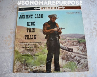 Vintage Johnny Cash Ride This Train Viny Record 1960 Country Vinyl Vintage Rare Album Record 1960, Country Record, Johnny Cash Music, Johnny