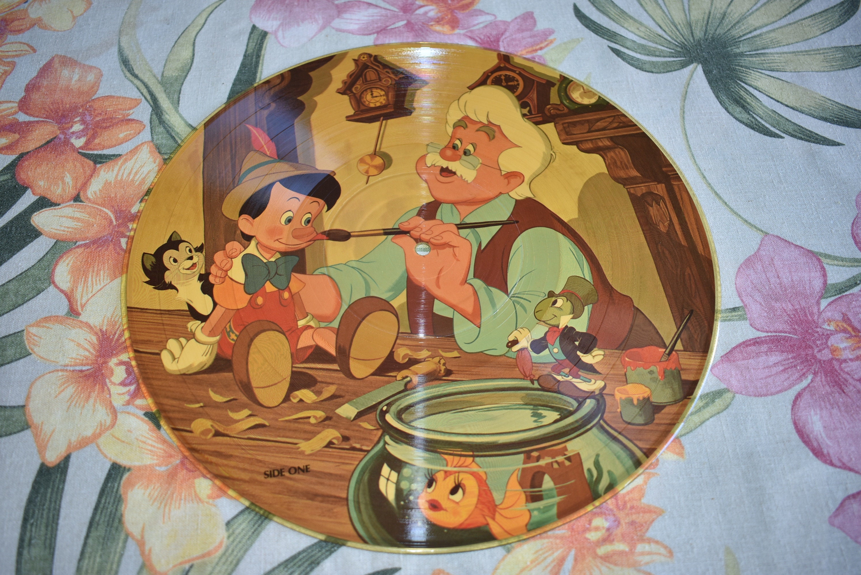 Disney ディズニー ピノキオ ピクチャーLPレコード 1980年 USA盤