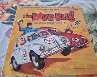 Walt Disney's Buddy Hackett – The Story Of The Love Bug 1969, ST 3986, Vintage Record, Children's Record, Kids Record