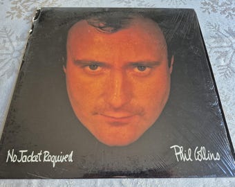 Vintage 1985 Phil Collins – No Jacket Required Vinyl Record, Atlantic Records, Vinyl Record, Rock Record, Rock and Roll Vinyl, New Wave