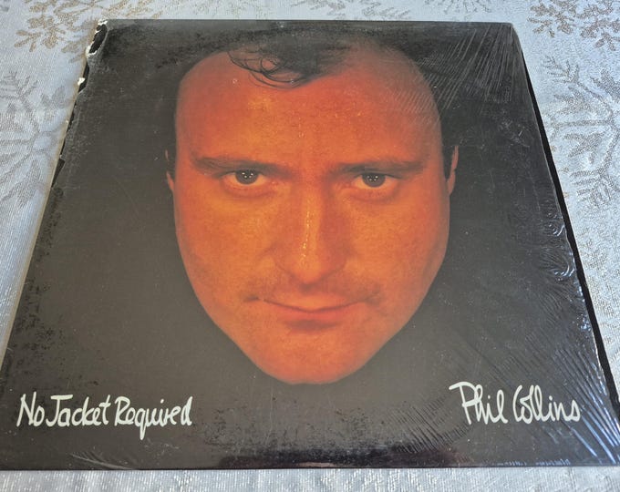 Vintage 1985 Phil Collins – No Jacket Required Vinyl Record, Atlantic Records, Vinyl Record, Rock Record, Rock and Roll Vinyl, New Wave