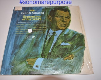 Frank Sinatra September of my Years Vinyl 33 LP Pop Music Vintage Vinyl Record Album Stereo 1965, Frank Sinatra, Rat Pack Music, Capitol